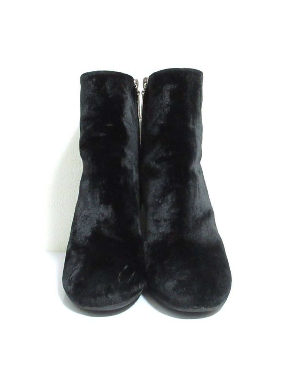 Saint Laurent Paris Velvet Ankle Boots 36.5 Black - Picture 3 of 15